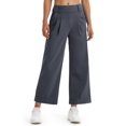 thumbnail image 1 of Pantalones de vestir de pierna ancha Libin para mujer, cintura alta, XS, gris, 1 of 8
