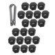 thumbnail image 5 of unbranded 40Ud Tapas Para Tuercas De De Auto En Nylon Negras Accesorios Resistentes Para Llantas, 5 of 8