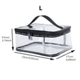 thumbnail image 1 of CNKOO Clear Transparent Plastic PVC Travel Storage Makeup Cosmetic Toiletry Zip Bag Wash Bag New, 1 of 1