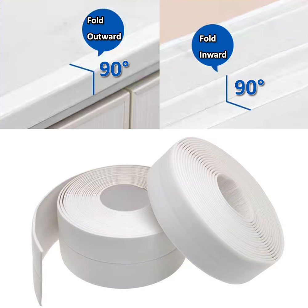 Caulk Tape Strip,PVC Caulking Tape Self Adhesive Decorative Sealing