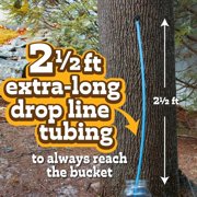 Deluxe Maple Syrup Tree Tapping & Sugaring Starter Kit-10 Taps & 10 2.5ft Extra Long Food-Grade Tubing Drop Lines- Complete Set for Experts or Beginners to Start Tapping Your Own Sap- Wont Harm Trees