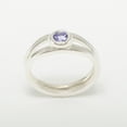 thumbnail image 4 of LBG 417 10k White Gold Natural Tanzanite Womens Solitaire Statement Ring - Size 5.25, 4 of 5