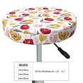 thumbnail image 4 of Lsque Tulips Flowers Round Bar chair cushion covers Velvet Fabric Premium Comfort Protects from Scratches and Stains for 14-17 Inch Chair- 12 inch, 4 of 7