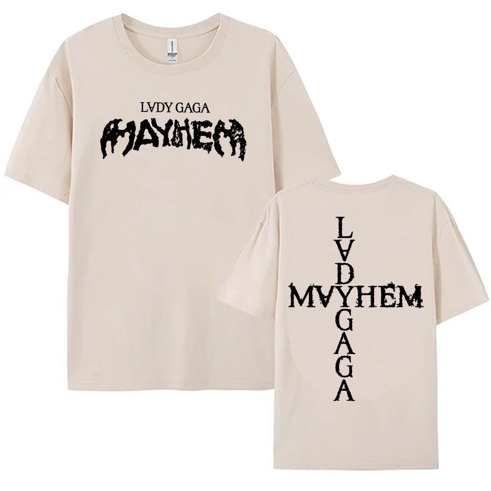 Lady Gaga Mayhem Album 2025 Tshirts New Fashion Singer Printing T