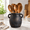 Vintage-2, variant on Vintage-1 Ceramic Farmhouse Kitchen Utensil Holder Countertop Rustic Cooking Crock