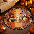 thumbnail image 3 of Halloween Round Area Rug 24in Washable Small Circle Rugs for Kitchen Entryway, Fall Horror Spooky Chicken Ghost Non-Slip Carpet Floor Mats Indoor Outdoor Carpet Runner Aesthetic Home Decor, 3 of 3