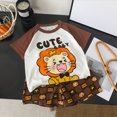 thumbnail image 2 of UAYOTSE Toddler Baby Boy Summer Outfit Lovely T-Shirts Top Shorts Set Infant Boy Summer Clothes 6 12 18 Months 2T 3T Sets,Sizes 5-6 Years, 2 of 7