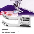thumbnail image 4 of Snap On Open Toe Foot, 7mm Practical Q235 Steel Open Toe Presser Foot  For Embroidery, 4 of 8