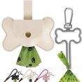 thumbnail image 3 of Portable pet garbage bag dispenser leather dog stool bag pet stool bag holder, 3 of 5