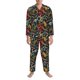 thumbnail image 3 of Fotbe Snake And Flower Pijama de Hombre con Estampado de Manga Larga, Conjunto de 2 Piezas, Ropa de Dormir Suave y Cómoda con Bolsillos-X-Large, 3 of 7