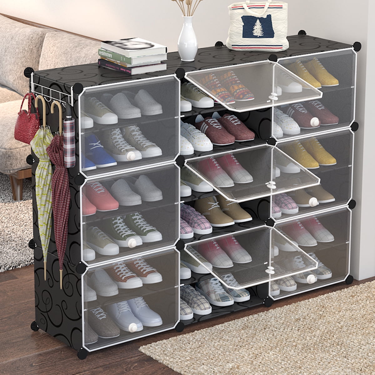 6-Layer Shoe Rack Organizer with Clear Cover Space Hungary Ubuy