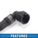 thumbnail image 5 of Manguera del radiador del motor Unique Bargains No.17127534527 Manguera del tanque de expansión para BMW 750i 4.8L 06-08 de goma negra, 5 of 6