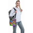 thumbnail image 6 of Geometry Gaming Dash Insulated Lunch Bag Lunch Box Large Capacity Leakproof Work Lunch Tote Bag Zipper External Net Pocket Office Travel Work, 6 of 8