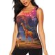 thumbnail image 1 of Fotbe Lantern Giraffes Magical Forest Blusas Sin Mangas para Mujer – Estilo Casual, Corte Suelto, Slim-Fit, Cuello Redondo Deportivo, Tops de Verano para Gimnasio y Yoga-XX-Large, 1 of 7