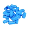 thumbnail image 4 of 20 piezas Tapas de goma 10mm (3/8") ID Cubierta de tubo redondo de PVC Vinilo Protector de rosca, Azul claro, 4 of 5