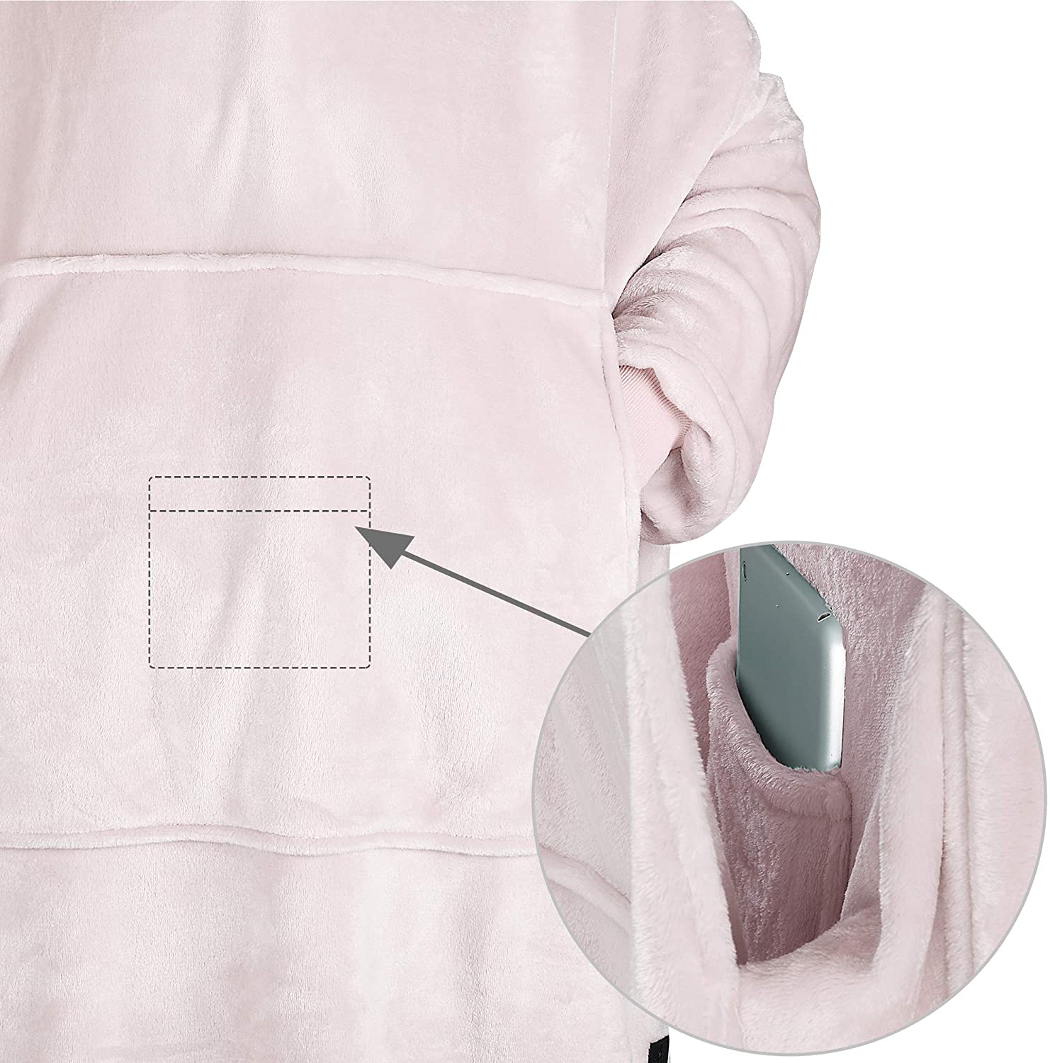 Catalonia Oversized Blanket Hoodie Sweatshirt, Fleece Pullover with Large Front Pocket, Super Soft Warm Comfortable for Teenagers Kids Youth
