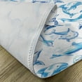 thumbnail image 5 of Ambesonne Ocean Life Place Mats Set of 4, Sketch of Dolphins, Standard Size, Turquoise White, 5 of 6