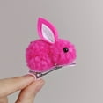 thumbnail image 2 of Uuowzo Easter Decoration Stuffed Bunny Hair Clips for Cute Hairpins Barrettes for Kids Teens Women Non Slip Hair Pins Hair Accessories for Baby Toddlers Indoor Easter Decoration for Yard, Hot Pink, 2 of 6