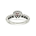 thumbnail image 2 of Gem & Harmony 5mm Garnet Ring in Sterling Silver with 14K Gold Accents for Women, 2 of 6