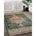 thumbnail image 3 of Ahgly Company Machine Washable Indoor Square Traditional Sepia Brown Area Rugs, 4' Square, 3 of 7