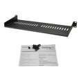 thumbnail image 4 of StarTech.com 1U Vented Server Rack Cabinet Shelf, 7 Po Deep Fixed Cantilever Tray, Rackmount Shelf for 19 Pouces AV/Data/Network Equipment Enclosure w/ Cage Nuts & Screws, 44lbs Weight Capacity 1U Vented Rack Shelf (CABSHELF1U7V) - Étagère de Rack - Noir - 1U - 7 Pouces, 4 of 5