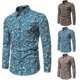 thumbnail image 5 of Mens Top Slim Fit Casual Button Long Sleeves Office Breathable Soft Shirts, 5 of 8