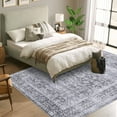 thumbnail image 2 of HOMERRY 8' x 10' Area Rug for Living Room Boho Vintage Floral Bedroom Rug, Gray, 2 of 5