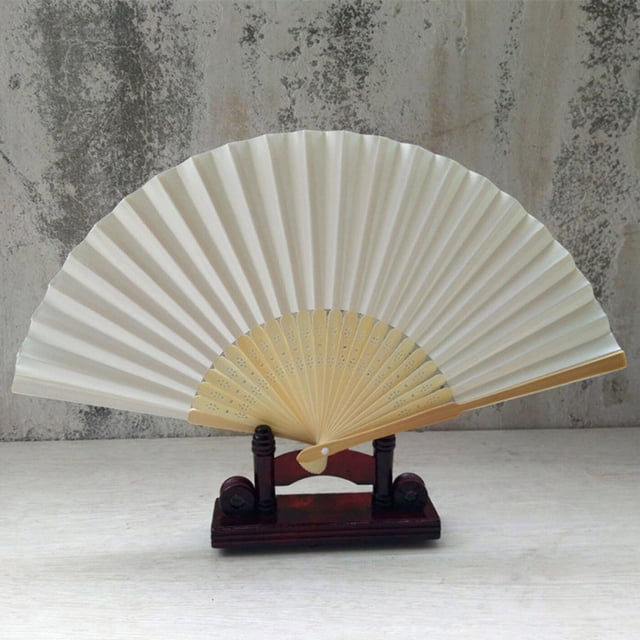 Solid Fan Folding Folding Party Wedding Hand Dance Held Silk Pattern Color Tools & Home Improvement Glittery Paper Butterflies for Ceiling Flowers Decorations for Party