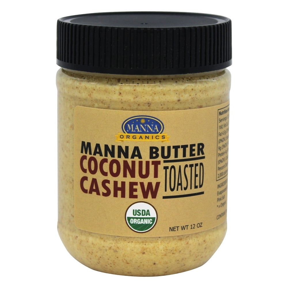 Manna Organics Manna Butter Toasted Coconut Cashew 12 oz. Walmart