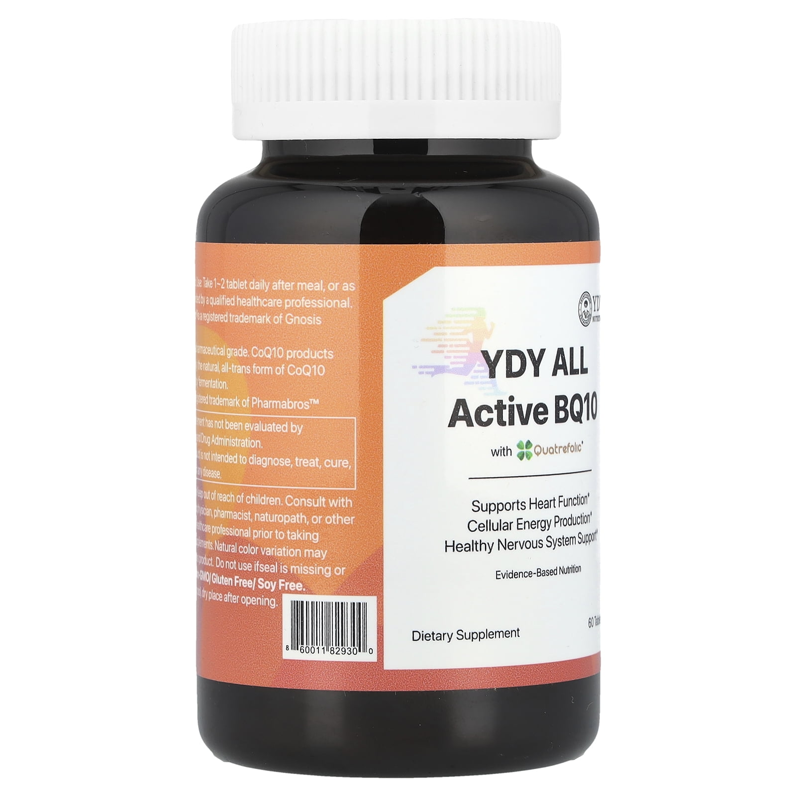 YDY All Active BQ10 With Quatrefolic®, 60 Tablets