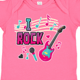 thumbnail image 4 of Inktastic I Rock with Guitar Microphone and Music Notes Boys or Girls Baby Bodysuit, 4 of 5