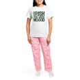 thumbnail image 4 of CafePress - Irish You Were Nekkid Women's Light Pajamas - Women's Short Sleeve Print T-Shirt and Pants Light Cotton Pajama Set, 4 of 7