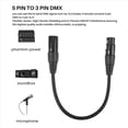 thumbnail image 4 of Cable de Audio XLR Macho de 3 a XLR Hembra de 5 y XLR Hembra de 3 a XLR Macho de 5 , para MicróFono DMX Luz de Escenario, 4 of 5