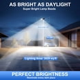 thumbnail image 3 of MUCH 16000W Solar Street Light with Dual Solar Panels,50000mAh Outdoor Security Flood Lights,Large LED,IP67 Dusk to Dawn for Parking Lot,Patio,Courtyard, 3 of 11