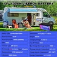 thumbnail image 2 of 12V LiFePO4 Battery Pack 200Ah 100A BMS for Golf Cart Marine RV Solar System, 2 of 9