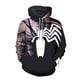 thumbnail image 3 of Sudadera con capucha 3D Venom 2024 Miniso con patrón de Spiderman para hombre, sudadera para deportes al aire libre y senderismo, sudadera deportiva informal para hombre, 3 of 5
