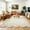 Apricot, variant on Garvee 2'x6' Scalloped Floral Rug Modern Farmhouse Carpet, Washable Rug with Non Slip Backing Soft Foldable Mat for Hallway Bedroom Kitchen, Blue