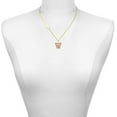 thumbnail image 2 of Delight Jewelry Rose Gold-tone Crystal Initial - W - Gold-tone Class of 2026 Delicate Bar Necklace, 18.75", 2 of 4