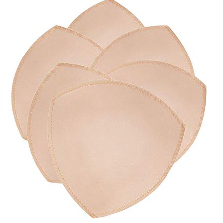 

TopBine 3 Pairs Push Up Bra Pads Inserts Sew In Bra Cups Genie Bra Modesty Pads Removable Sports Bra Replacement Pads For Swimwear(beige (L)