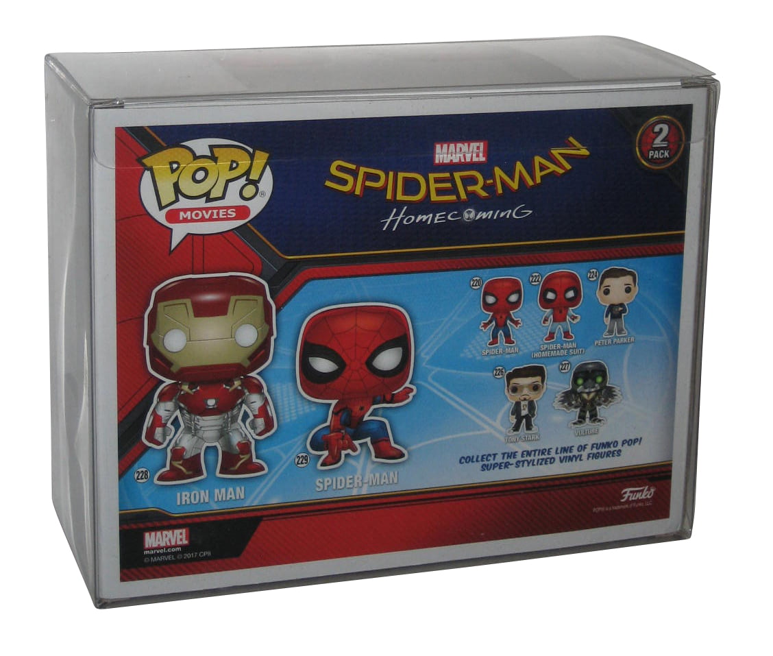 Zichtbaar moed Tweede leerjaar Funko POP! Marvel Iron Man & Spider-Man Vinyl Bobble Head 2-Pack -  Walmart.com