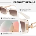thumbnail image 3 of Gafas de sol de moda con montura pequeña, gafas de sol de moda con personalidad para tiro callejero, hechas de PC, 3 of 5