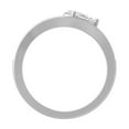 thumbnail image 3 of Araiya Fine Jewelry 10K White Gold Pear and Round-shape Lab Grown Diamond Wedding Band Ring (3/4 Cttw, D-F Color, VS1 Clarity) Size 7, 3 of 6
