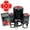 Black, variant on Stylish Modern Four Leaf Clover Shamrock Floral Flower Self-Inking Rubber Stamp Ink Stamper - Yellow Ink - Medium 1 Inch