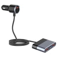 thumbnail image 2 of Danhjin Multifunctional Chargers Five In One Car Charger Usb Multi Port Qc3.0 And Pd Fast Charging 76W Flash Charging Front And Rear Seat Charging, 2 of 9