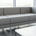 thumbnail image 2 of Flash Furniture Hercules Imagination Series Contemporary Gray Leathersoft Middle Chair, 2 of 9