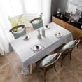 thumbnail image 5 of Silver Plant Flower Tablecloths Waterproof Kitchen Items Coffee Table For living Room Home Decor Dining Table Nappe De Table, 5 of 7