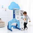 thumbnail image 5 of Patiojoy 3-in-1 Basketball Hoop Set Stand Toddler Basketball Hoop Game Set Blue, 5 of 5