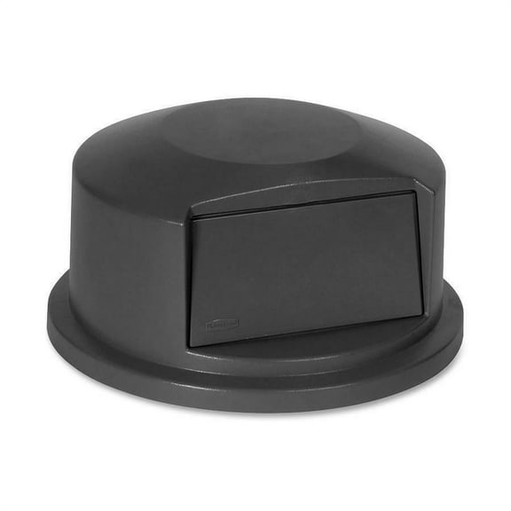 Rubbermaid Commercial Brute 44-gallon Container Dome Top - Dome - Plastic - 1 Each - Gray | Bundle of 5 Each