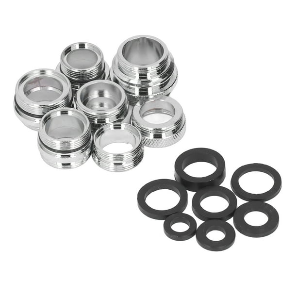 EOTVIA 7Piece Faucet Adapter Kit, Brass Aerator Adapter Set to Connect