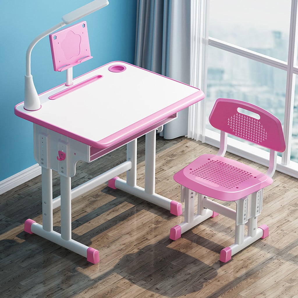 Children's Combined Study Table Plastic Work Table Can Be Raised And